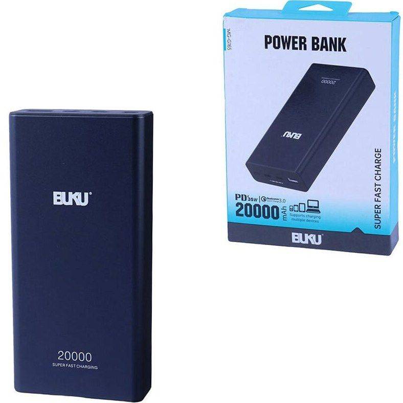پاور بانک 20000mA سوپر فست شارژ 35W برند BUKU مدل MG-G165